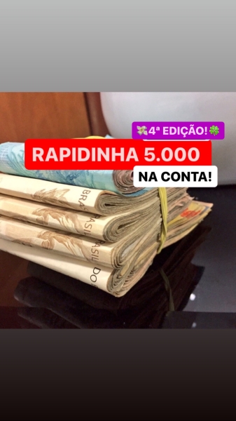RAPIDINHA 5.000 NA CONTA 4ª EDIÇÃO 