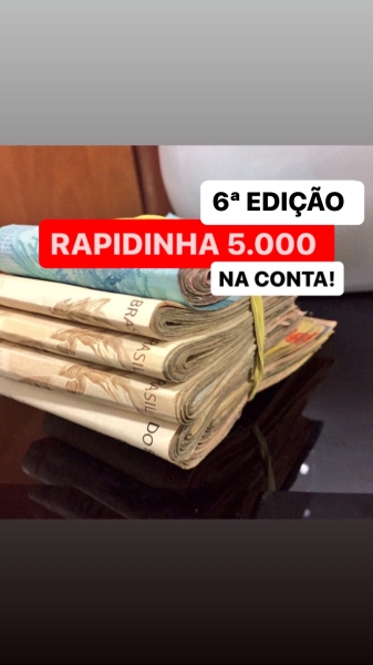 RAPIDINHA 5.000 NA CONTA 6ª EDIÇÃO!